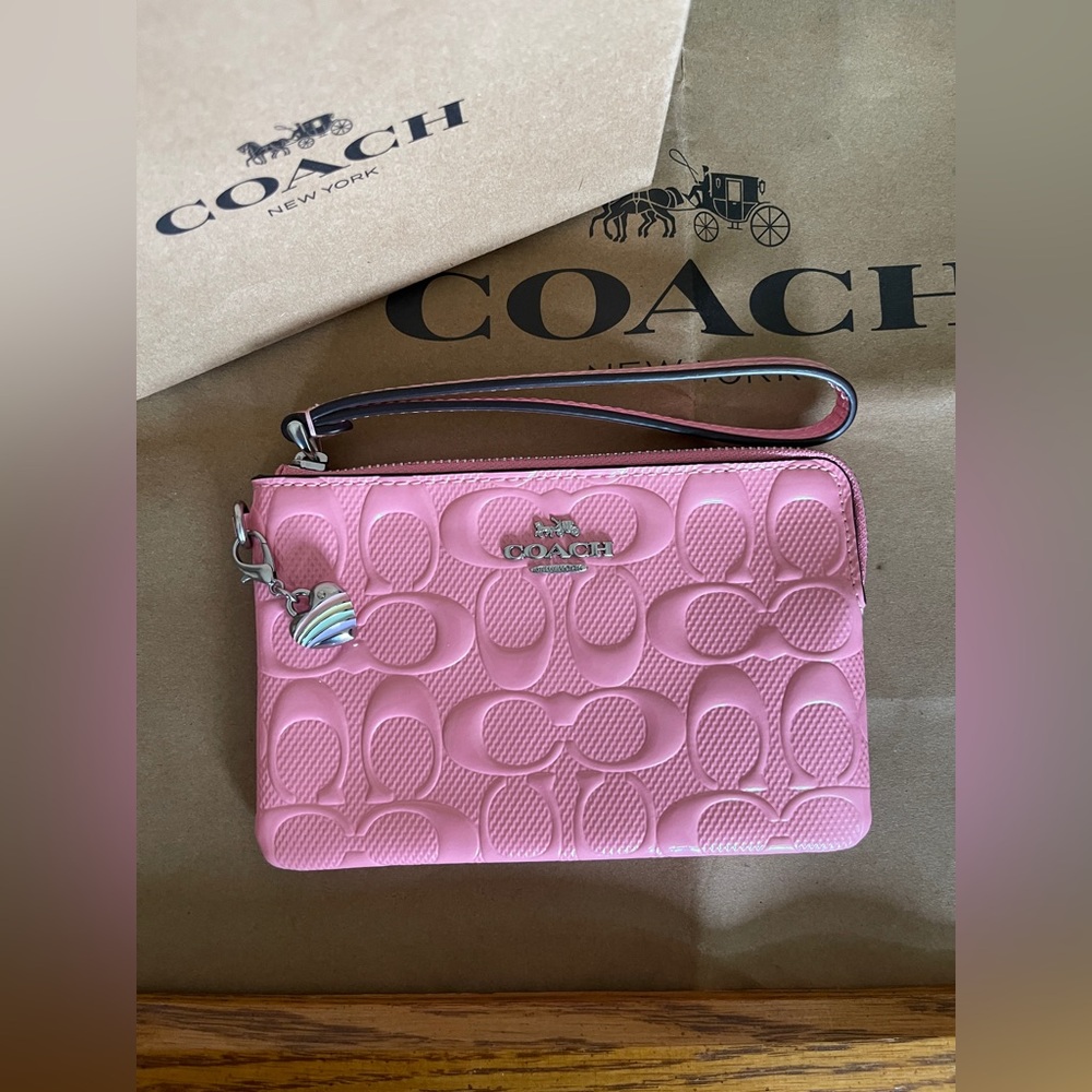 Coach Blush Pink Wristlet